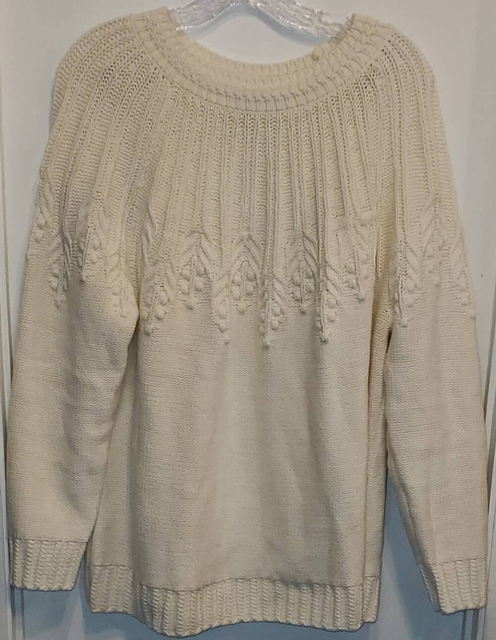 Talbots Plus Chunky Grandpa Ribbed Knit Sweater Plus Size 2X Like New